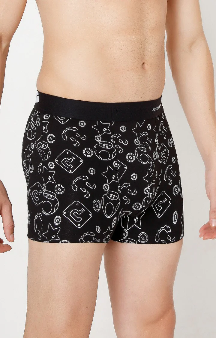 Underjeans Black Cotton Blend Trunk - Image 3