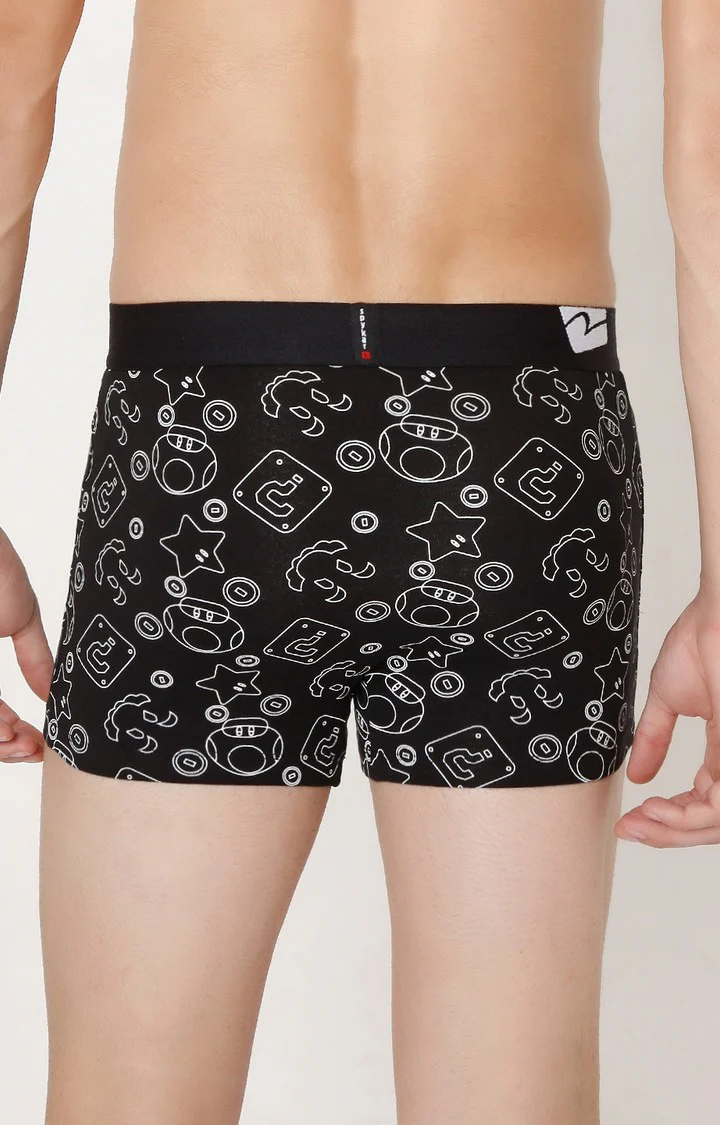 Underjeans Black Cotton Blend Trunk - Image 4