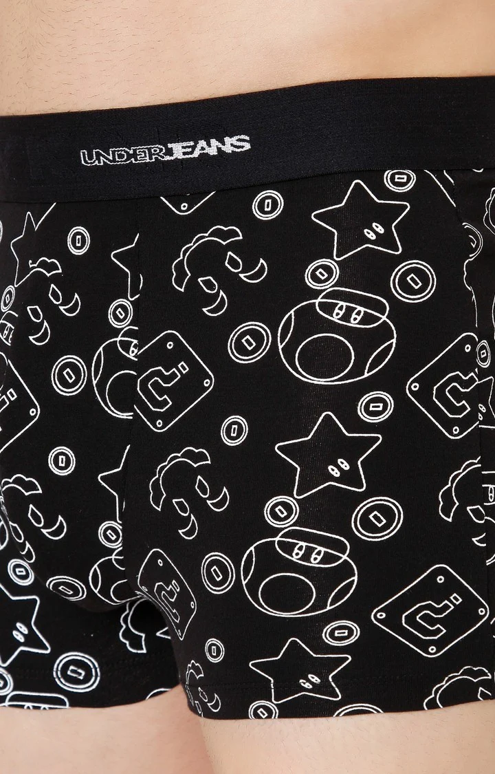 Underjeans Black Cotton Blend Trunk - Image 5