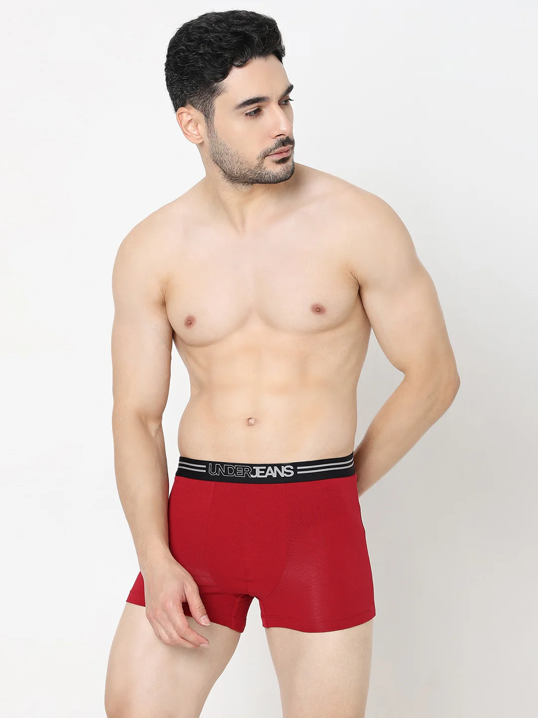 Underjeans Maroon Regular Fit Trunk