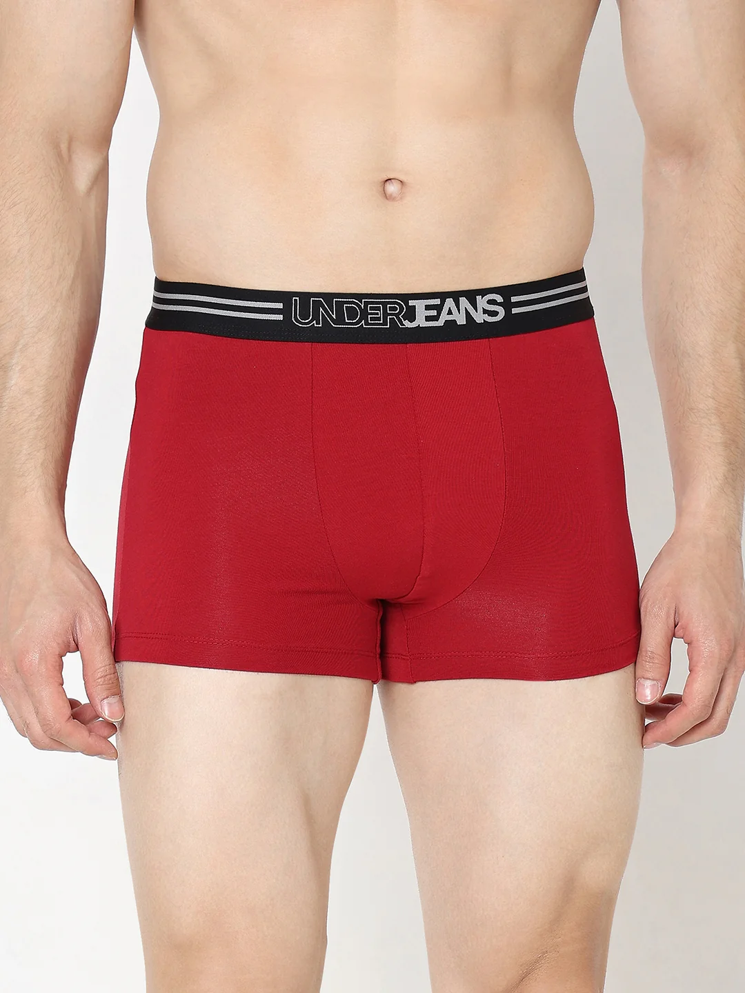 Underjeans Maroon Regular Fit Trunk - Image 2
