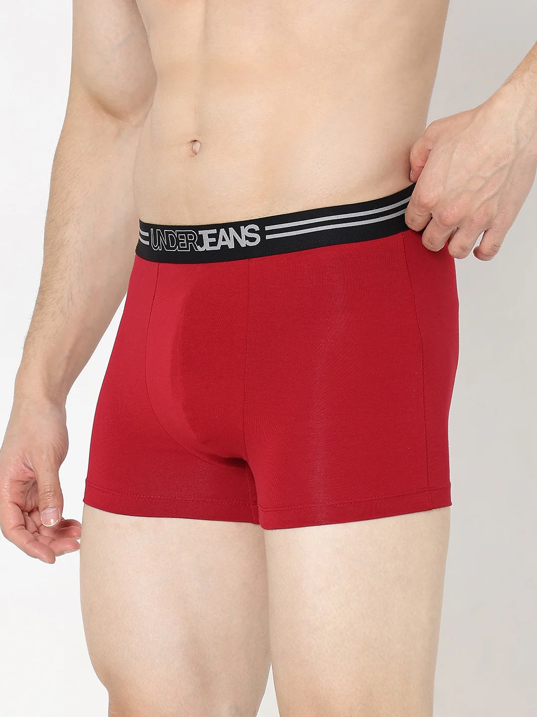 Underjeans Maroon Regular Fit Trunk - Image 3