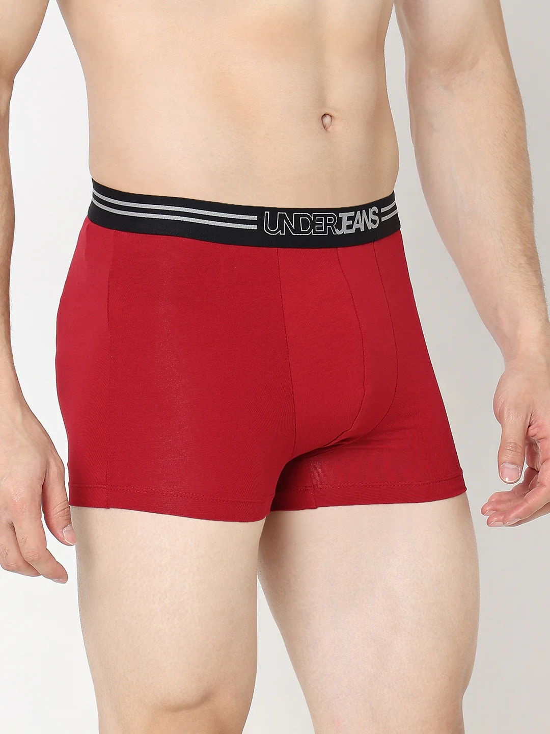 Underjeans Maroon Regular Fit Trunk - Image 4