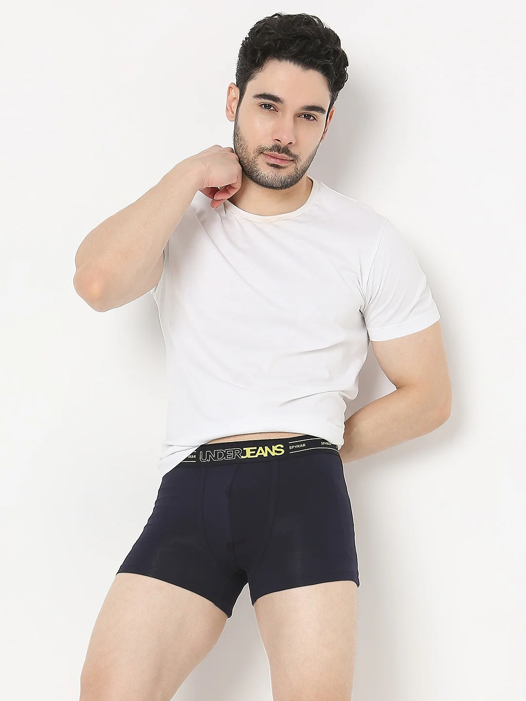 Underjeans Navy Regular Fit Trunk - Image 7