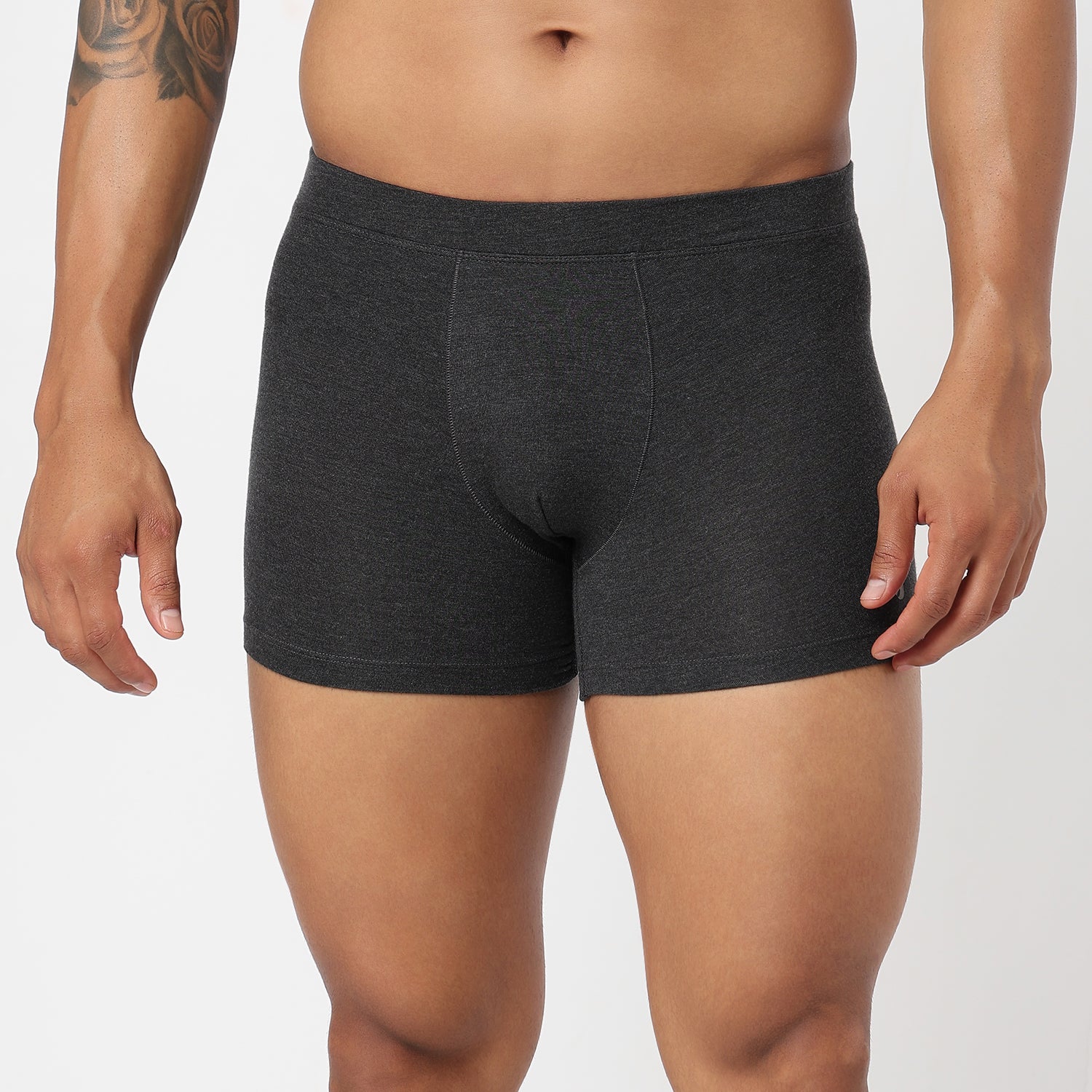 Underjeans Dark Grey Spandex Trunk - Image 2