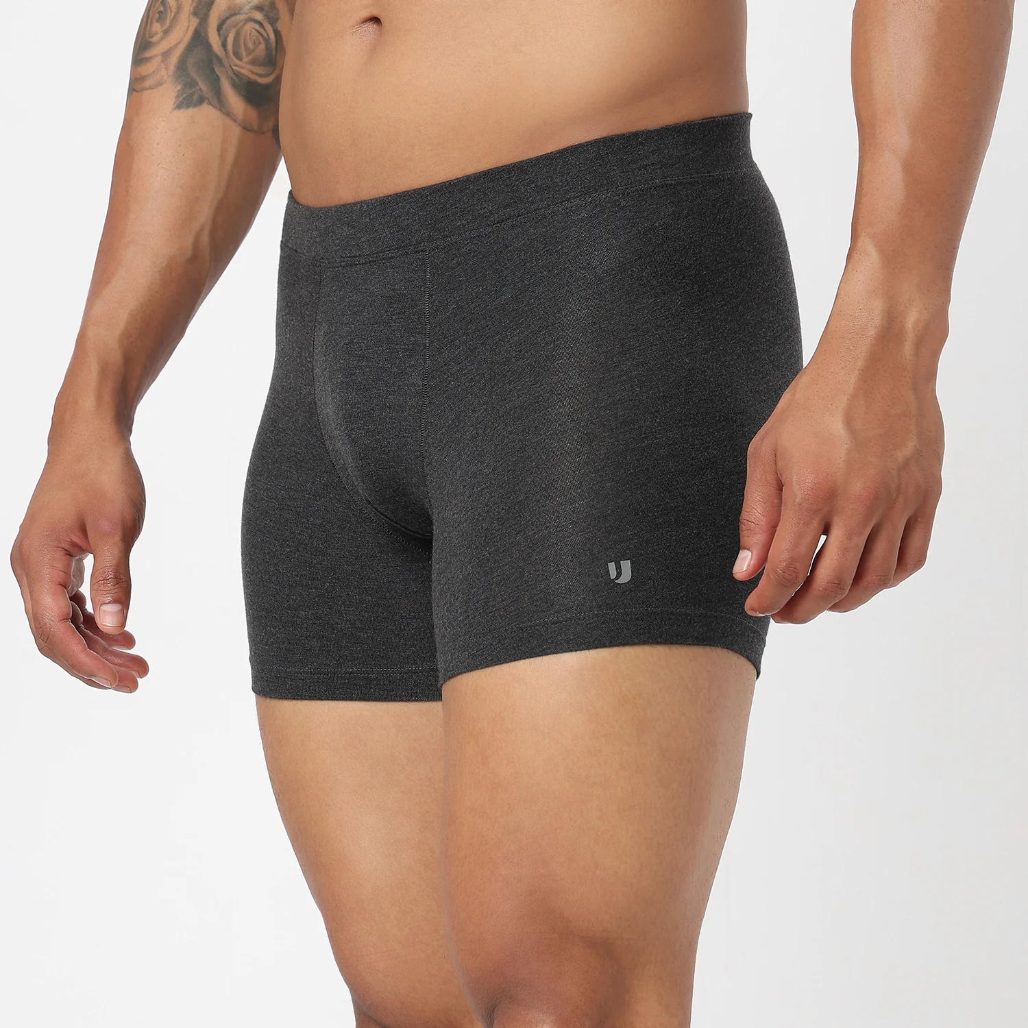 Underjeans Dark Grey Spandex Trunk - Image 3