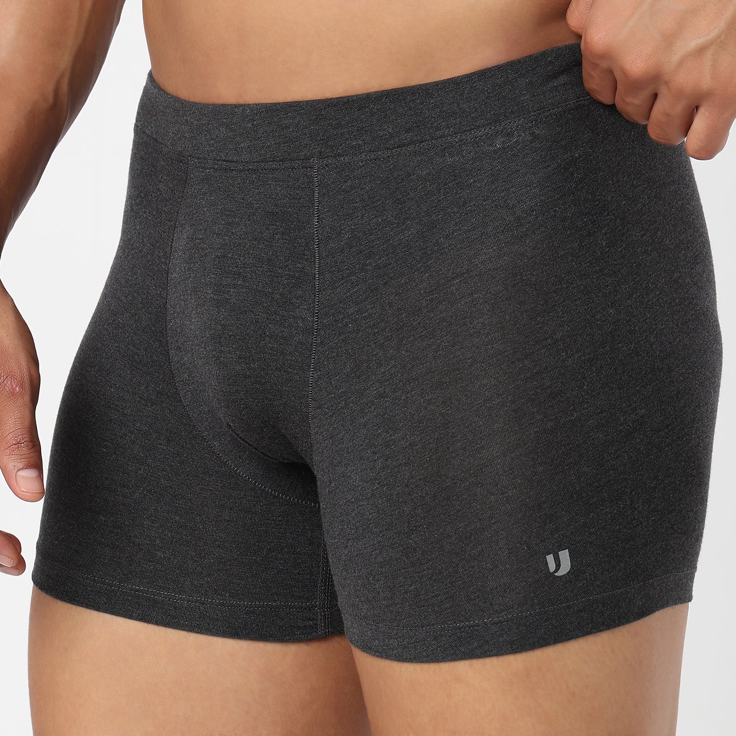 Underjeans Dark Grey Spandex Trunk - Image 5
