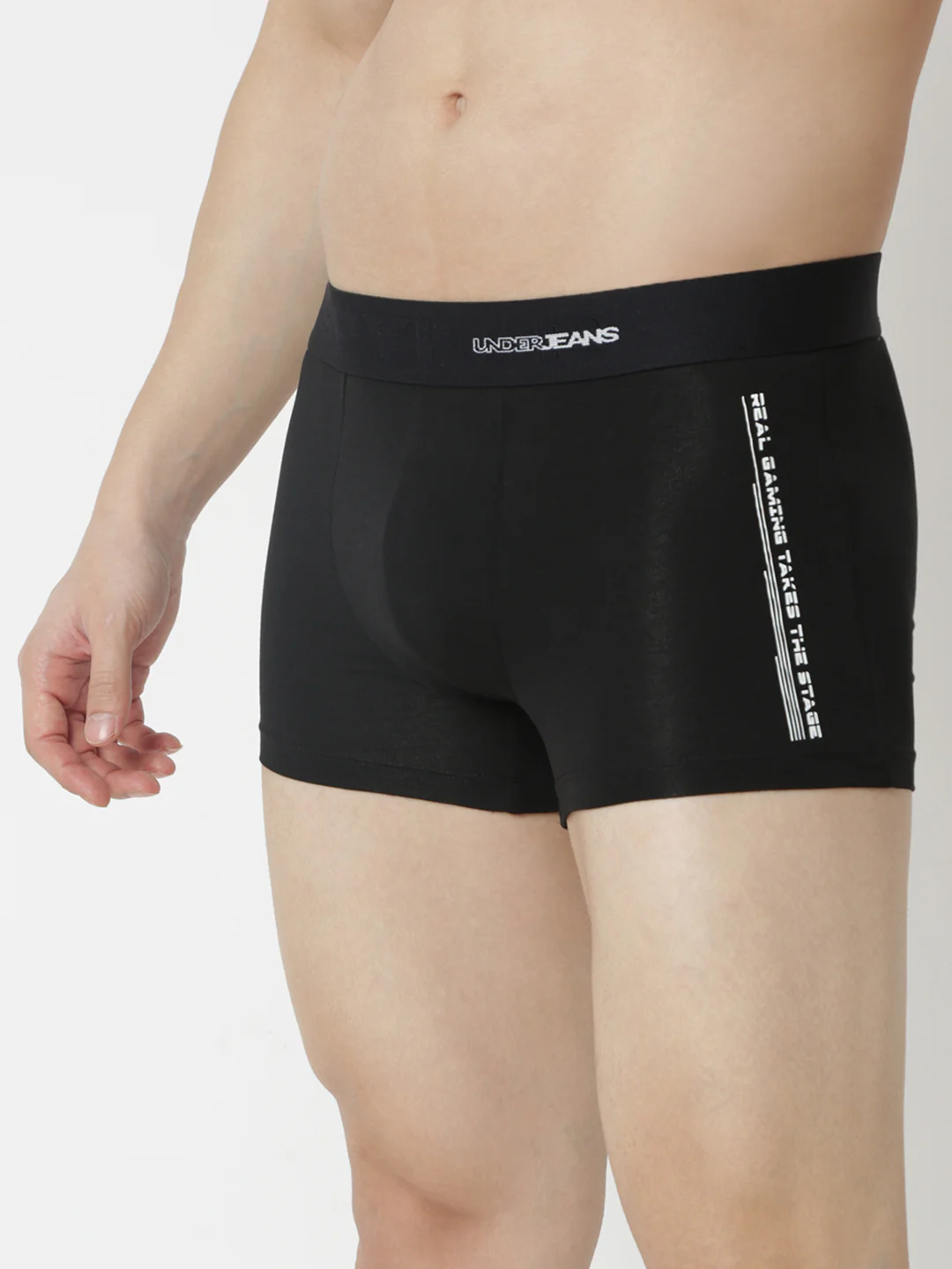 Underjeans Black Regular Fit Trunk - Image 3
