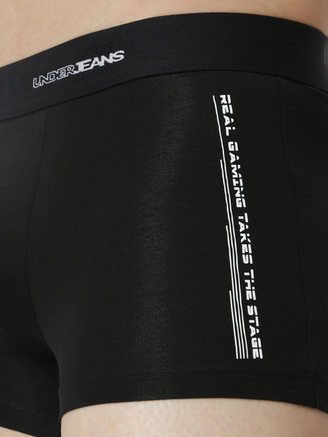 Underjeans Black Regular Fit Trunk - Image 4