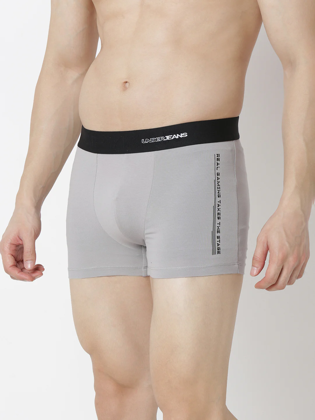 Underjeans Grey Regular Fit Trunk - Image 3