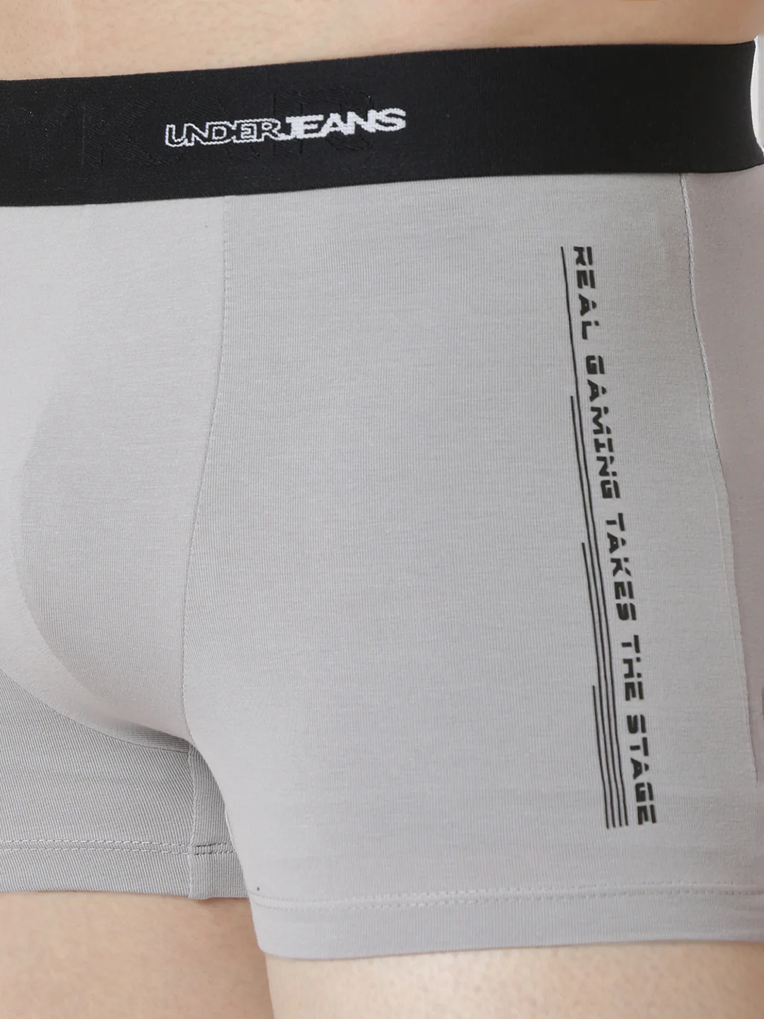 Underjeans Grey Regular Fit Trunk - Image 4