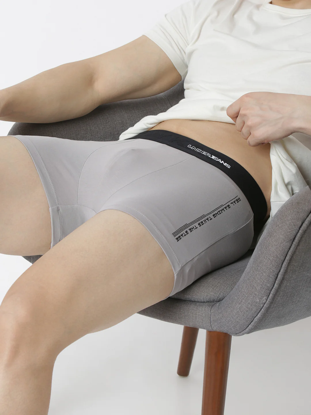 Underjeans Grey Regular Fit Trunk - Image 7