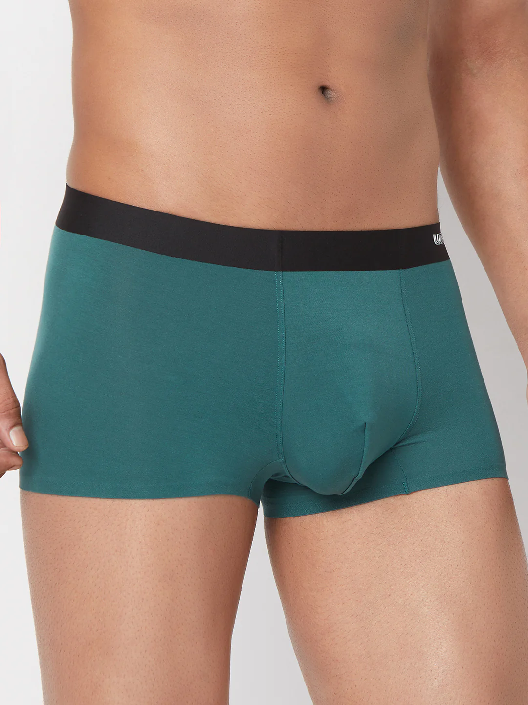 Underjeans Green Solid Elastic Trunk - Image 4
