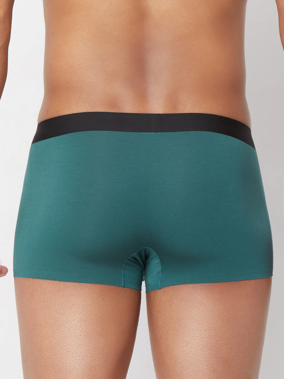 Underjeans Green Solid Elastic Trunk - Image 5