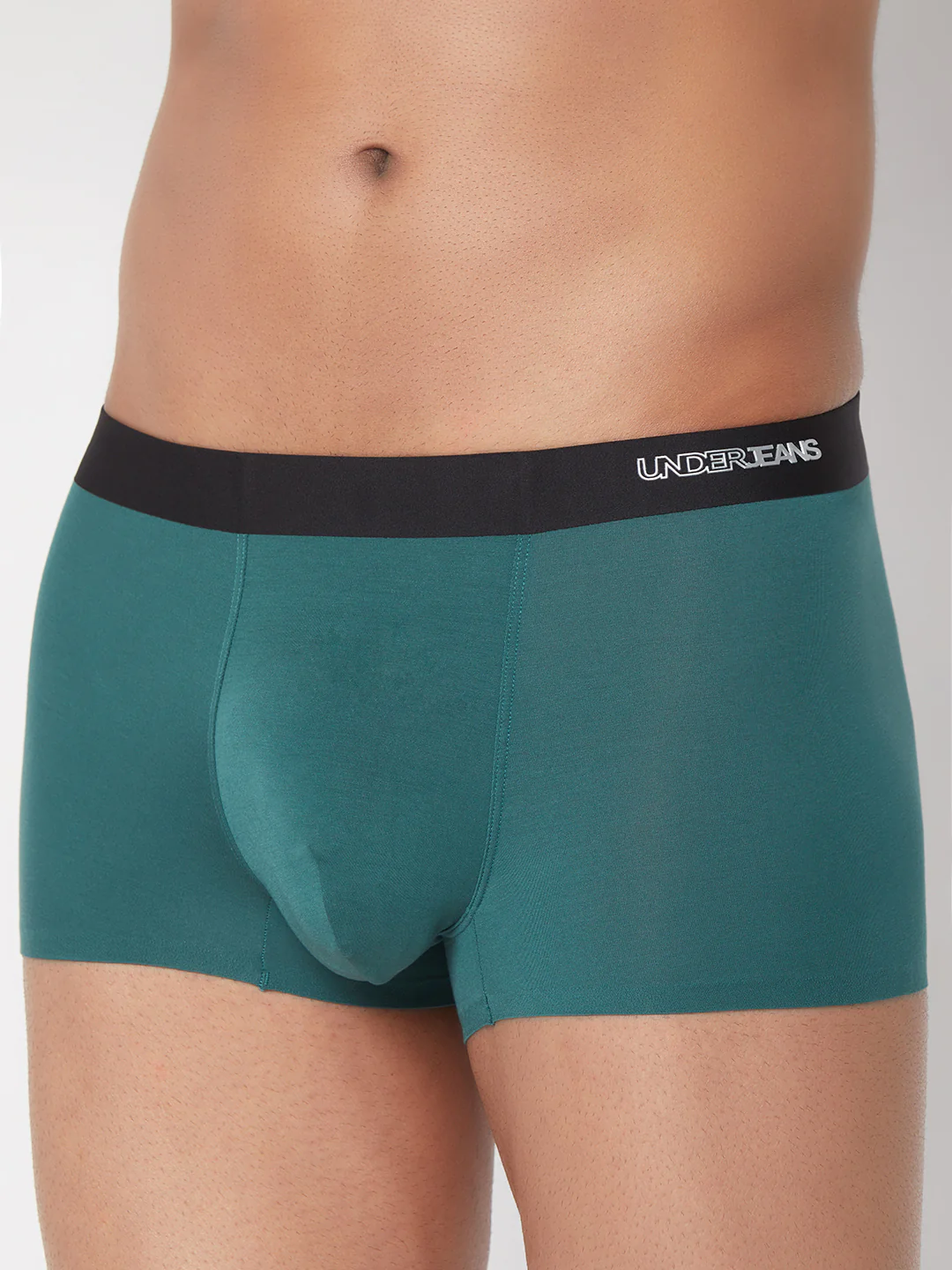 Underjeans Green Solid Elastic Trunk - Image 6