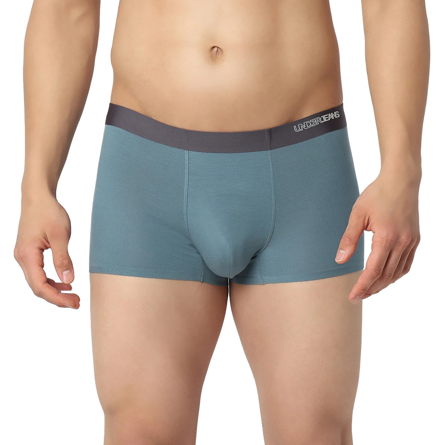 Underjeans Green Regular Fit Ultrasoft Trunk - Image 2