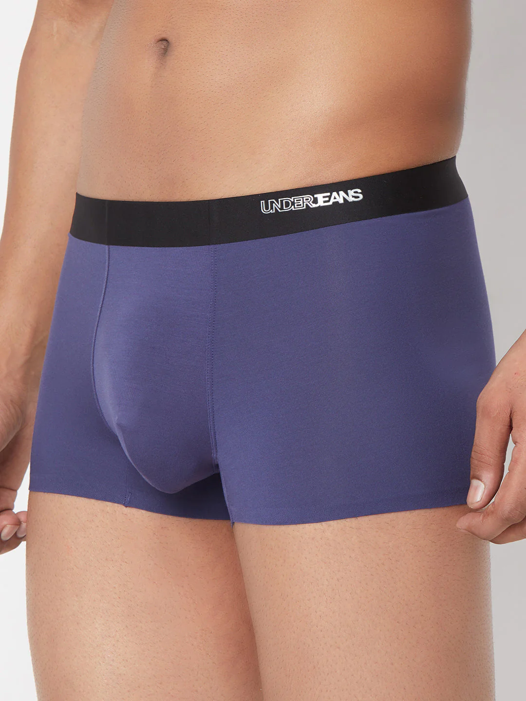 Underjeans Navy Solid Elastic Trunk - Image 8