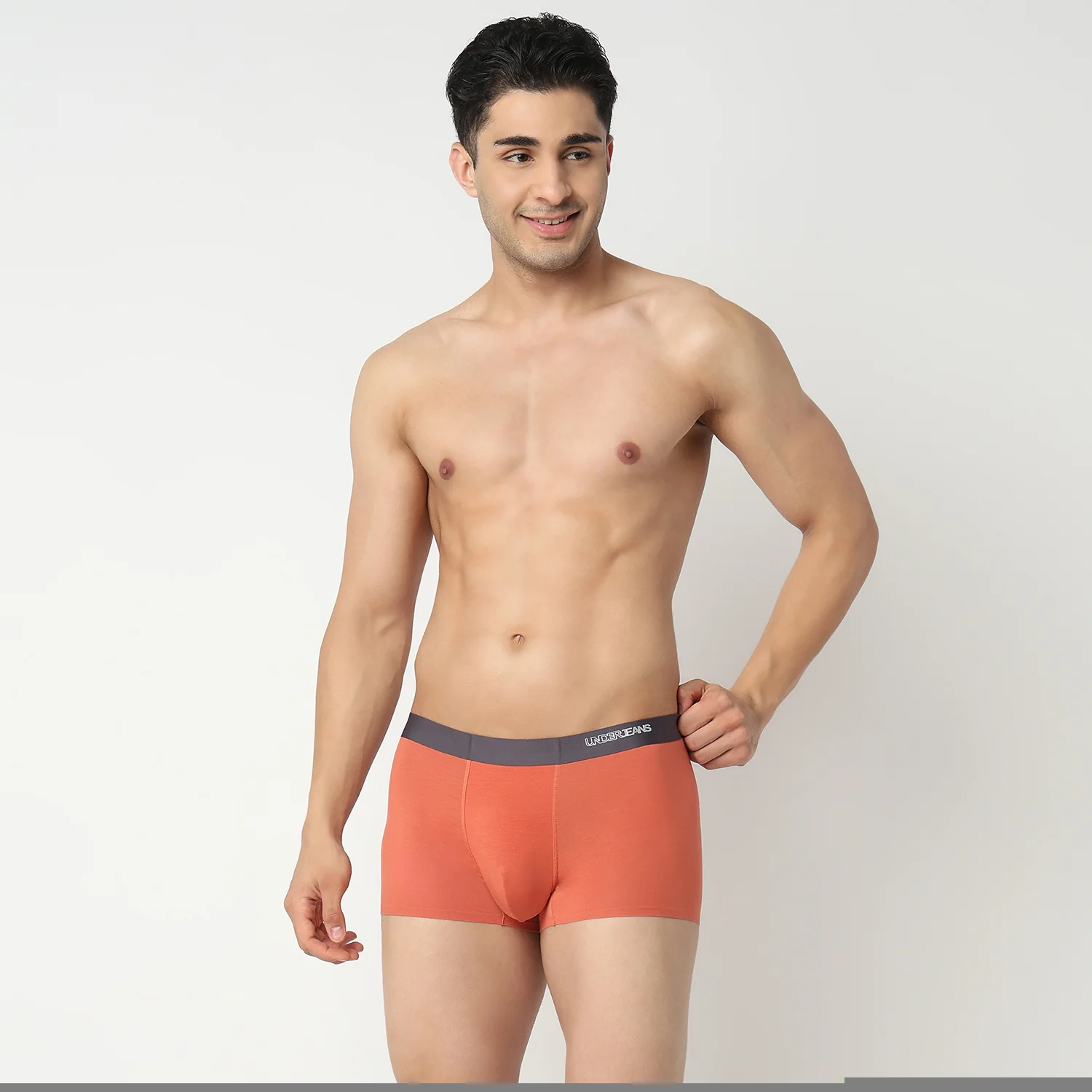 Underjeans Rust Orange Regular Fit Ultrasoft Trunk