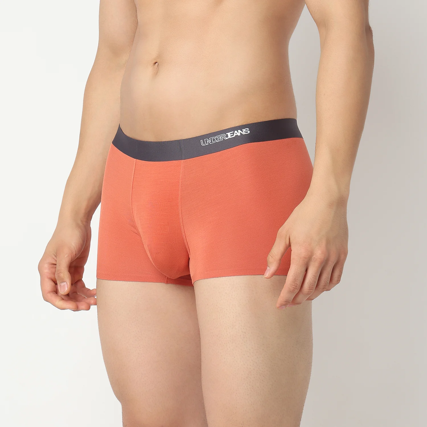 Underjeans Rust Orange Regular Fit Ultrasoft Trunk - Image 3