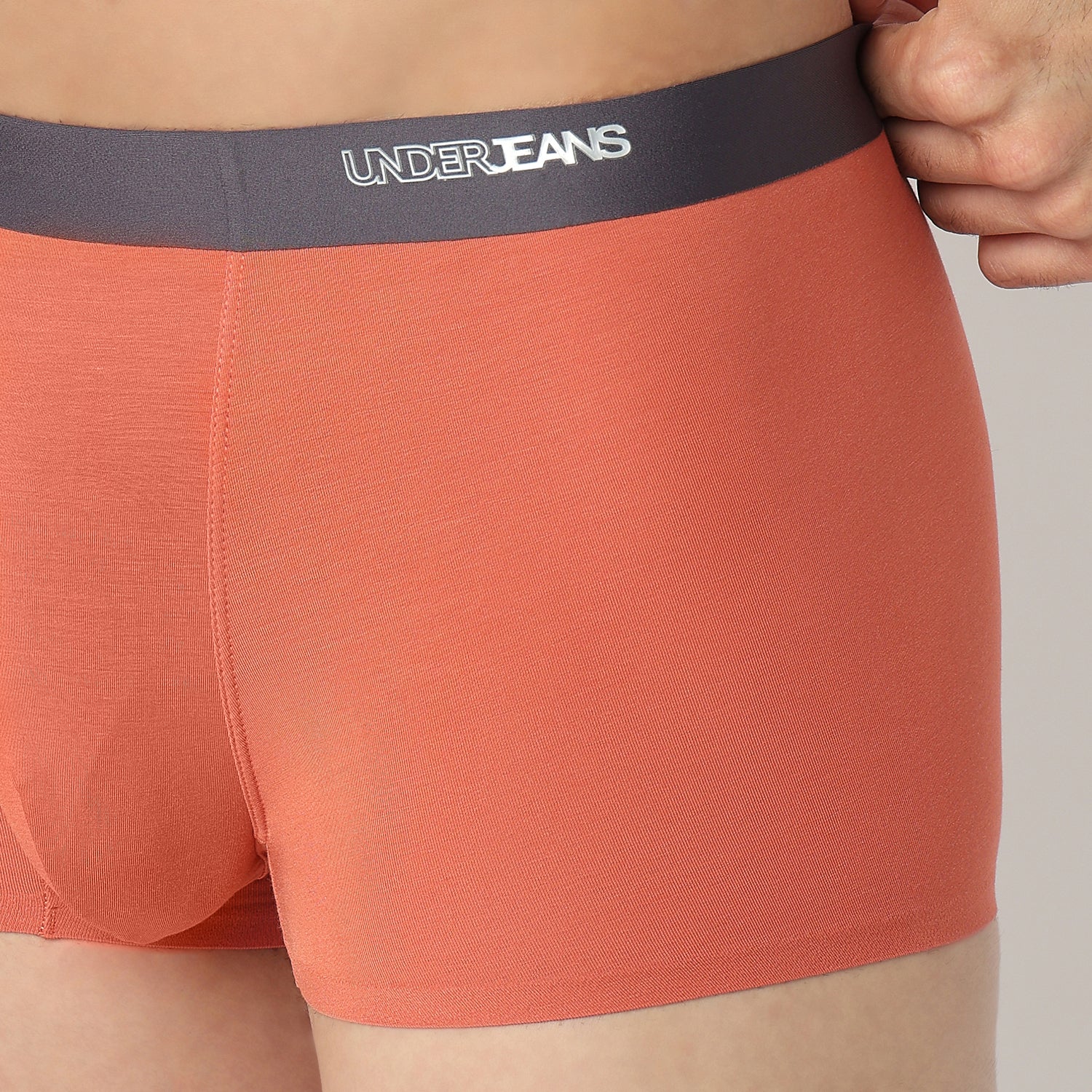 Underjeans Rust Orange Regular Fit Ultrasoft Trunk - Image 5