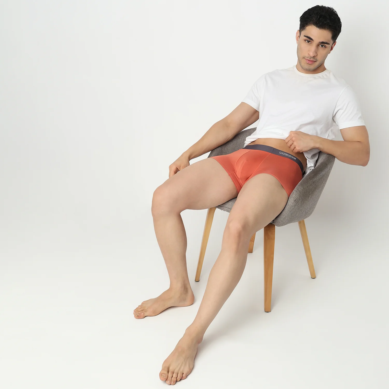 Underjeans Rust Orange Regular Fit Ultrasoft Trunk - Image 6