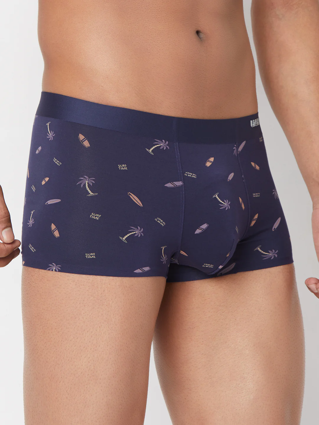 Underjeans Navy Print Elastic Trunk - Image 4