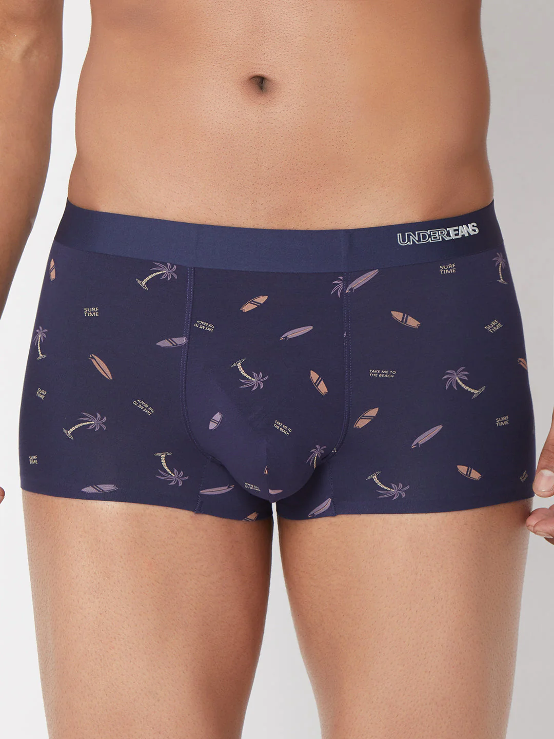 Underjeans Navy Print Elastic Trunk - Image 8