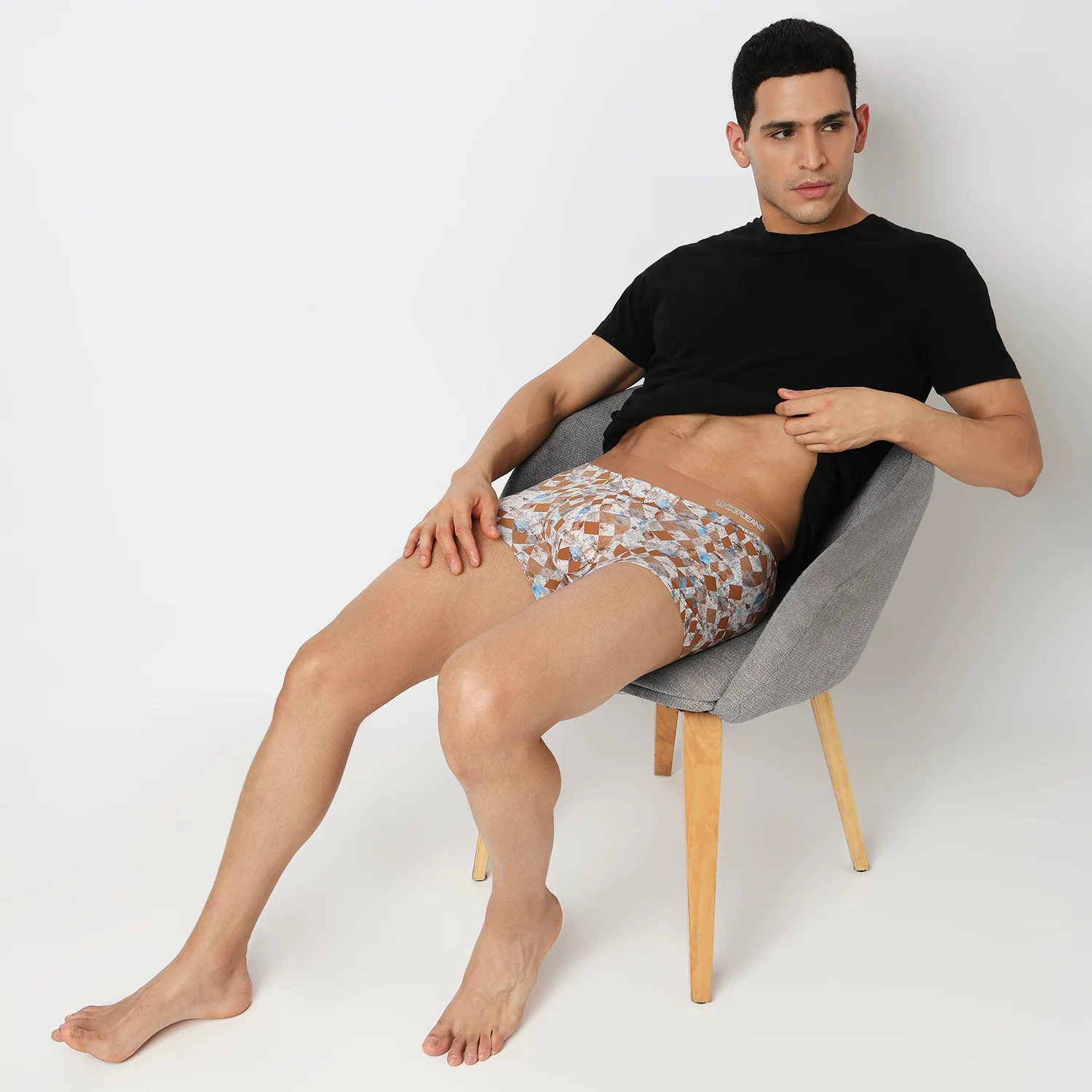Underjeans Rust Nylon Blend Trunk - Image 6