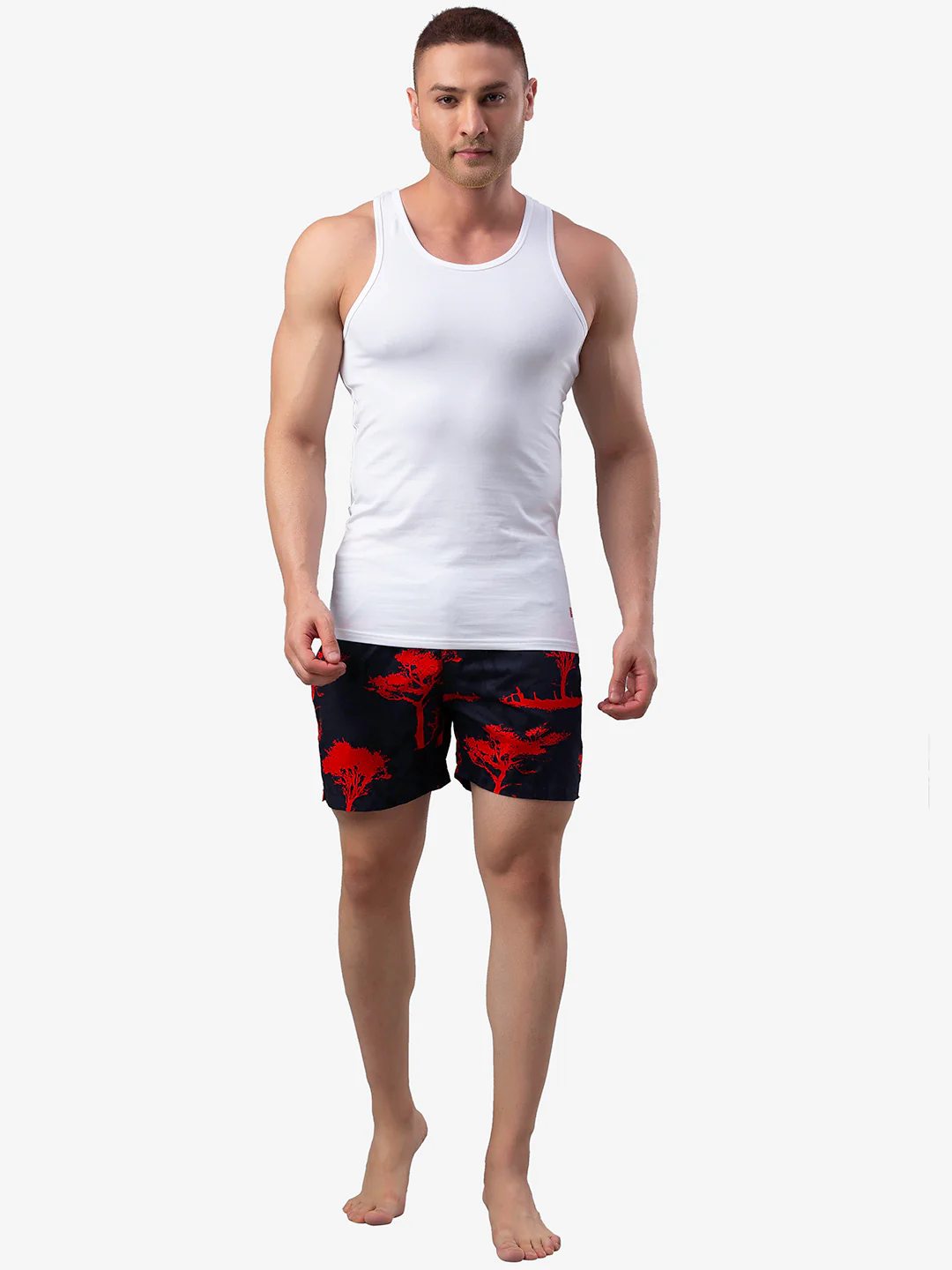 Underjeans White Cotton Round Neck Vest - Image 2