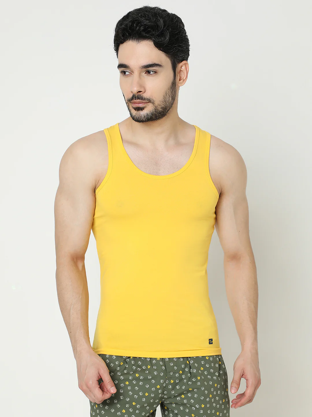 Underjeans Yellow Regular Fit Vest