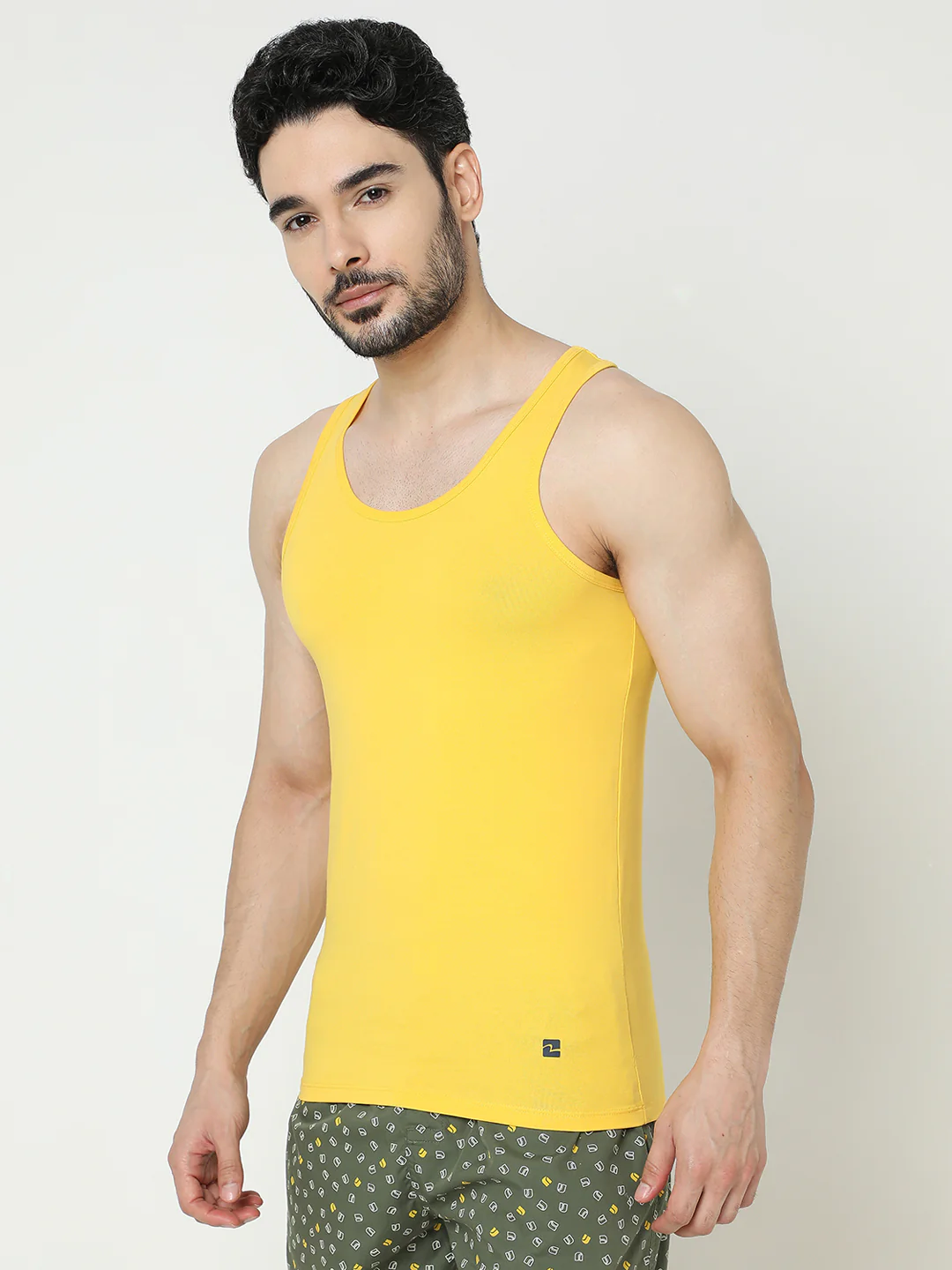 Underjeans Yellow Regular Fit Vest - Image 2