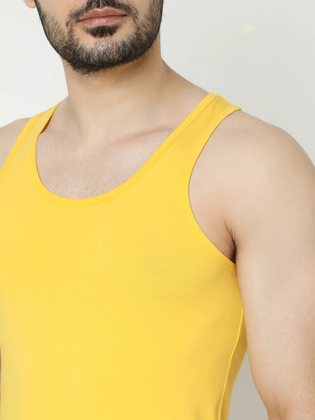 Underjeans Yellow Regular Fit Vest - Image 4