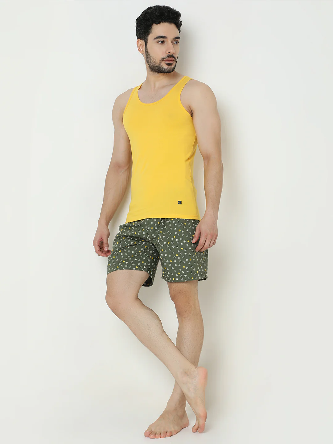 Underjeans Yellow Regular Fit Vest - Image 5