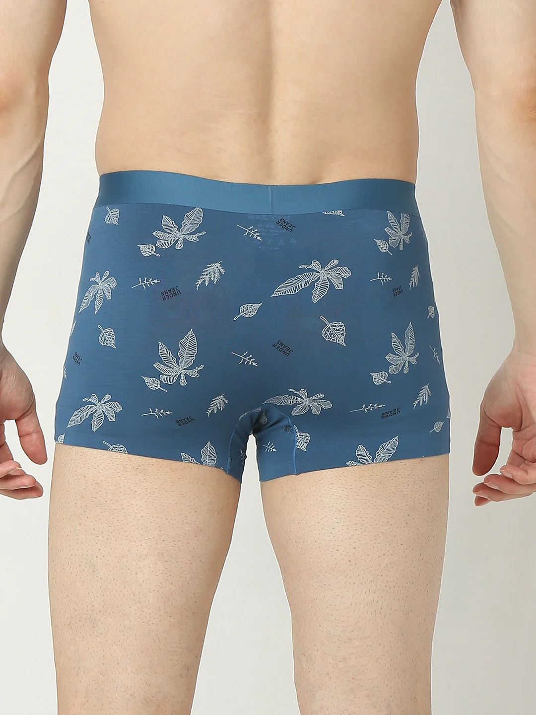 Underjeans Teal Blue Print Elastic Trunk - Image 5