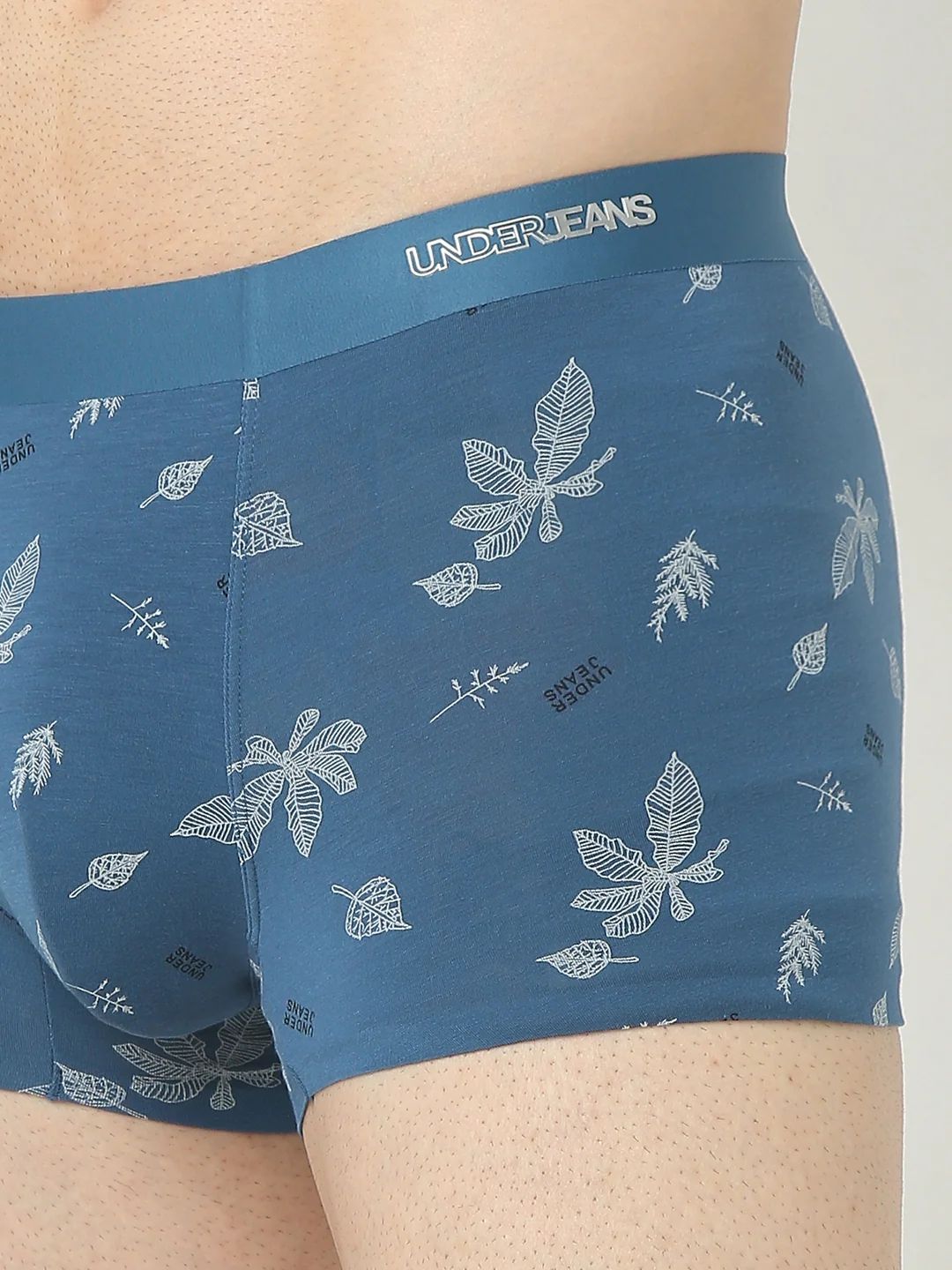 Underjeans Teal Blue Print Elastic Trunk - Image 6