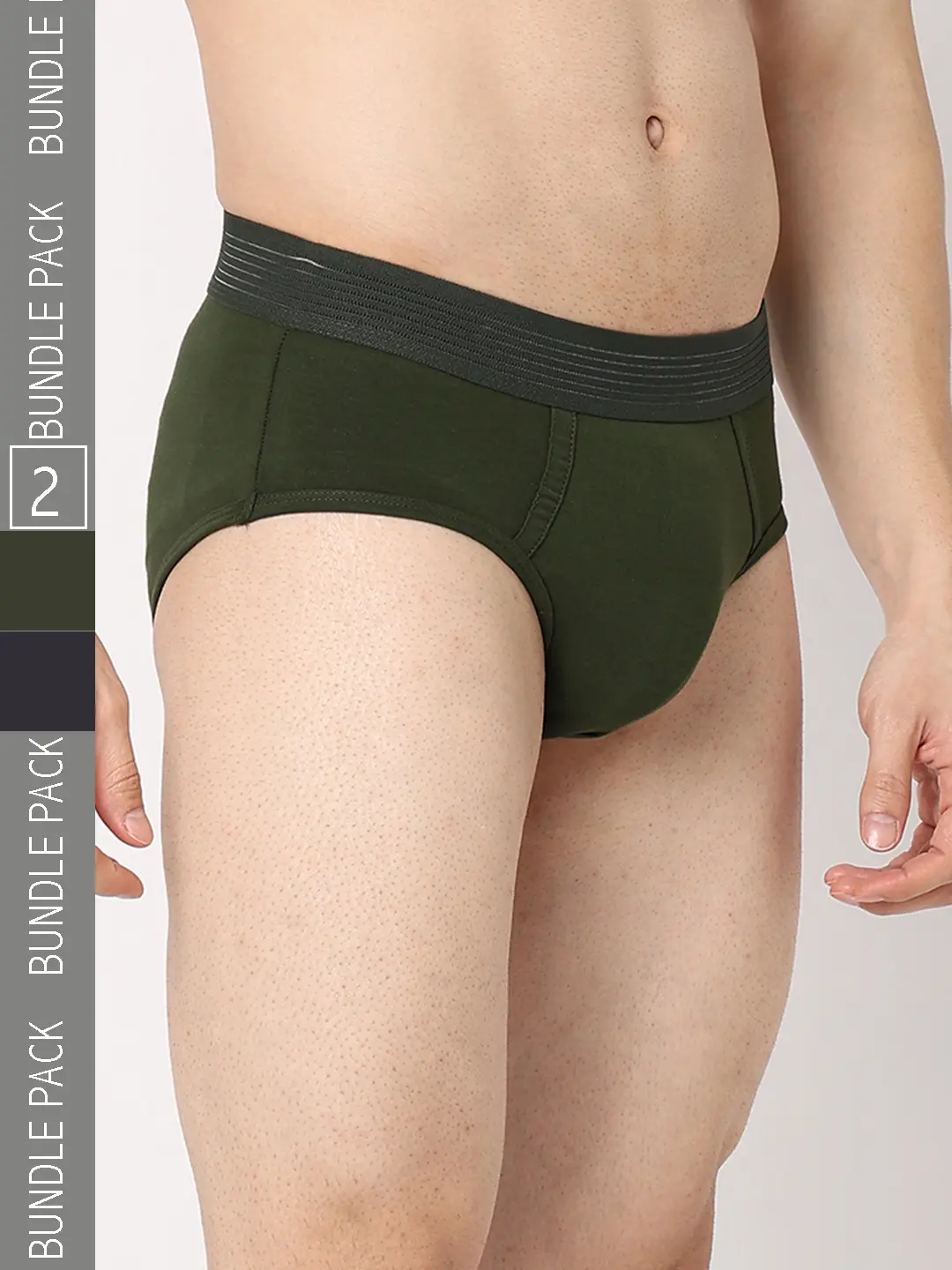 Underjeans Pack Of 2 Cotton Blend Regular Fit Briefs - Image 9