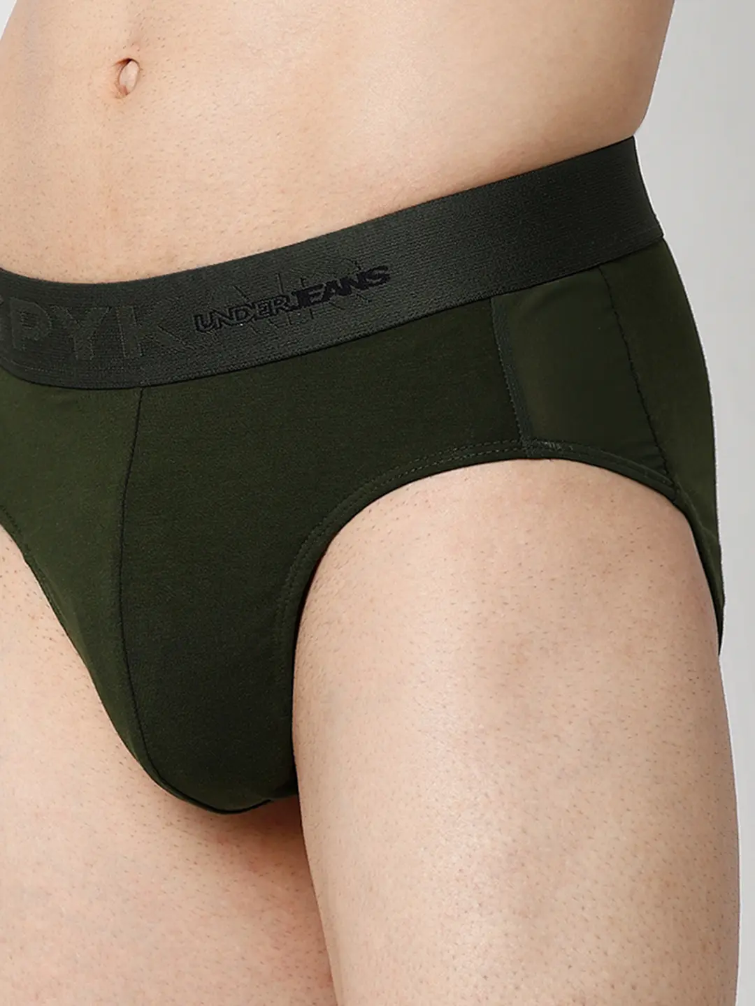 Underjeans Pack Of 2 Cotton Blend Regular Fit Briefs - Image 4