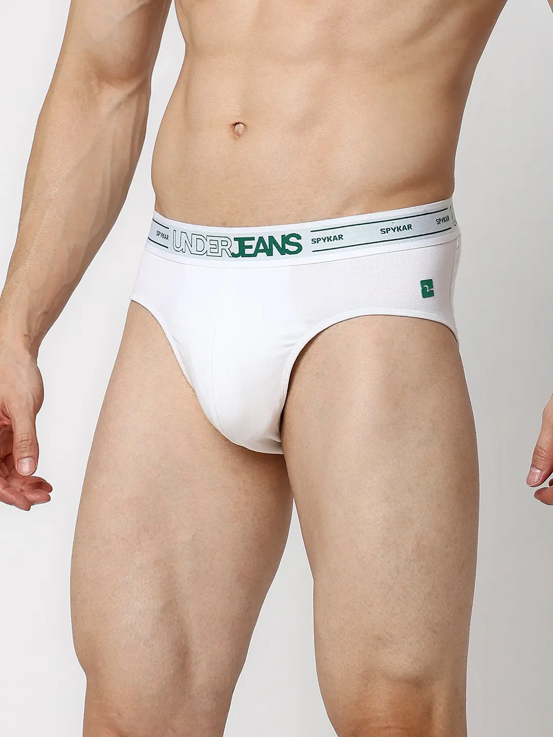 Underjeans Pack Of 2 Cotton Blend Regular Fit Briefs - Image 2