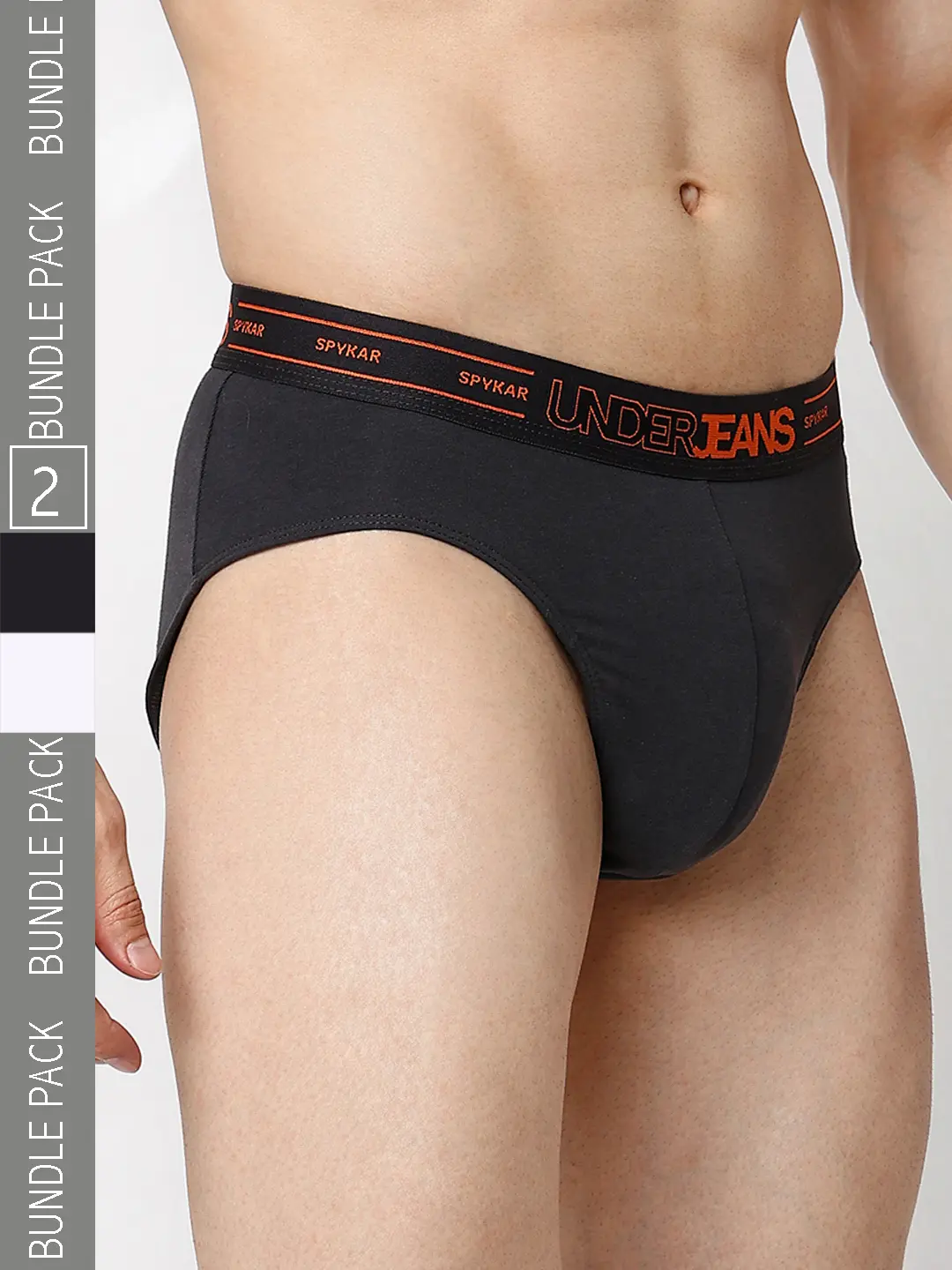 Underjeans Pack Of 2 Cotton Blend Regular Fit Briefs - Image 9