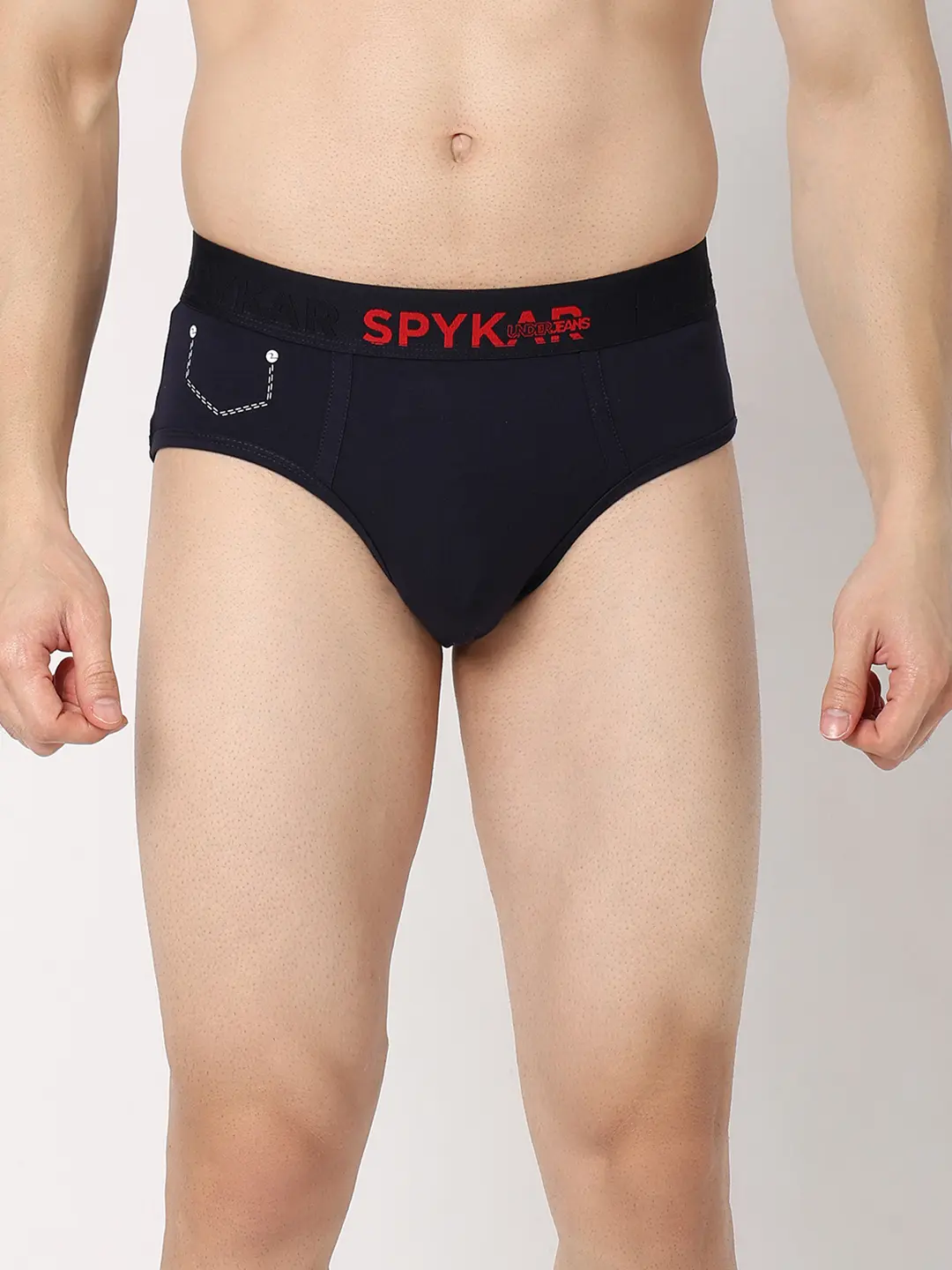 Underjeans Pack Of 2 Cotton Blend Regular Fit Briefs - Image 3