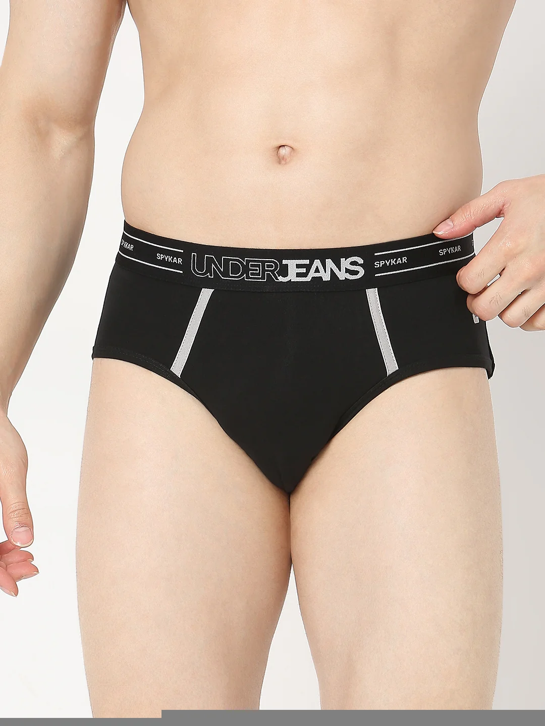 Underjeans Pack Of 2 Black & Red Briefs - Image 3