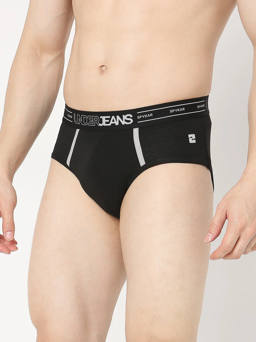 Underjeans Pack Of 2 Black & Red Briefs - Image 4