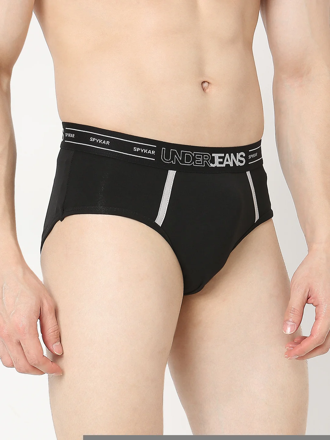 Underjeans Pack Of 2 Black & Red Briefs - Image 5
