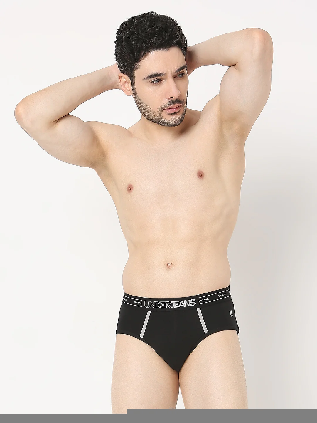 Underjeans Pack Of 2 Black & Red Briefs - Image 8