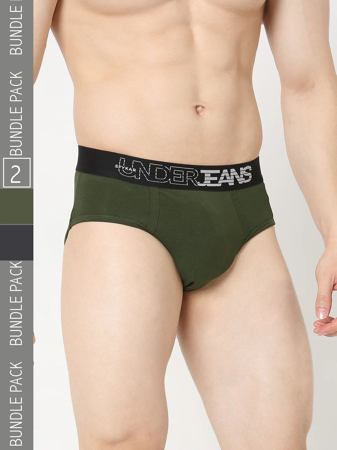 Underjeans Pack Of 2 Regular Fit Briefs