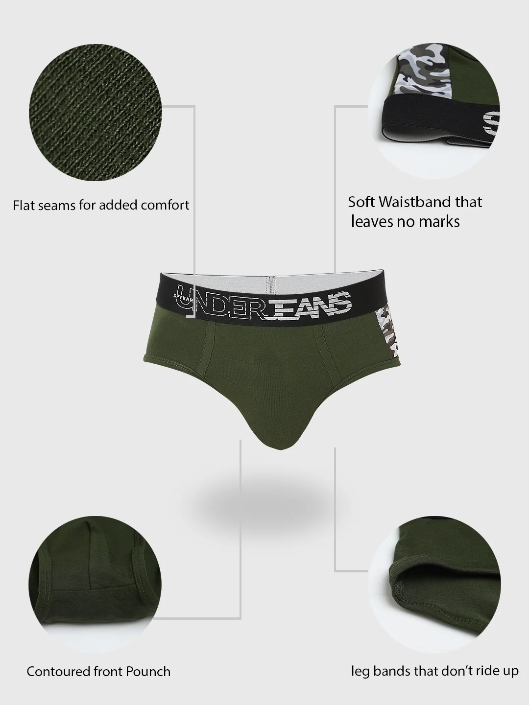 Underjeans Pack Of 2 Regular Fit Briefs - Image 9