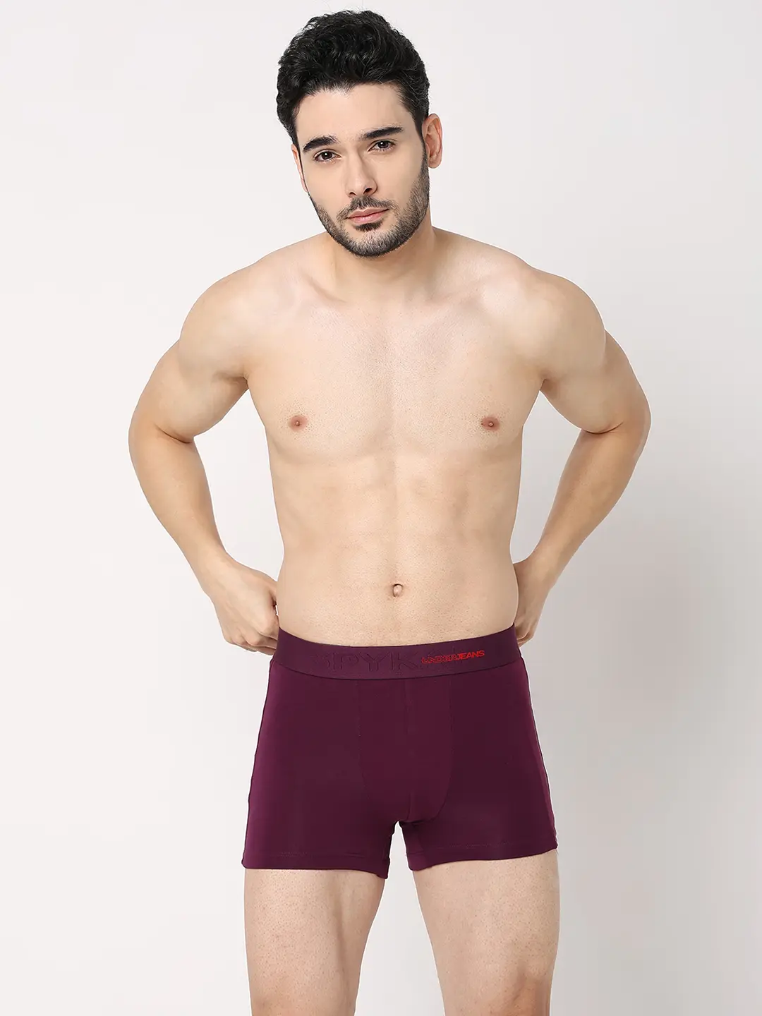 Underjeans Pack Of 2 Cotton Blend Regular Fit Trunks - Image 3