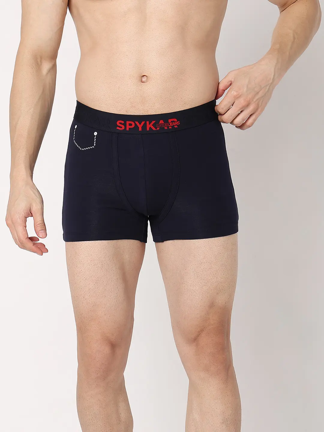 Underjeans Pack Of 2 Cotton Blend Regular Fit Trunks - Image 3