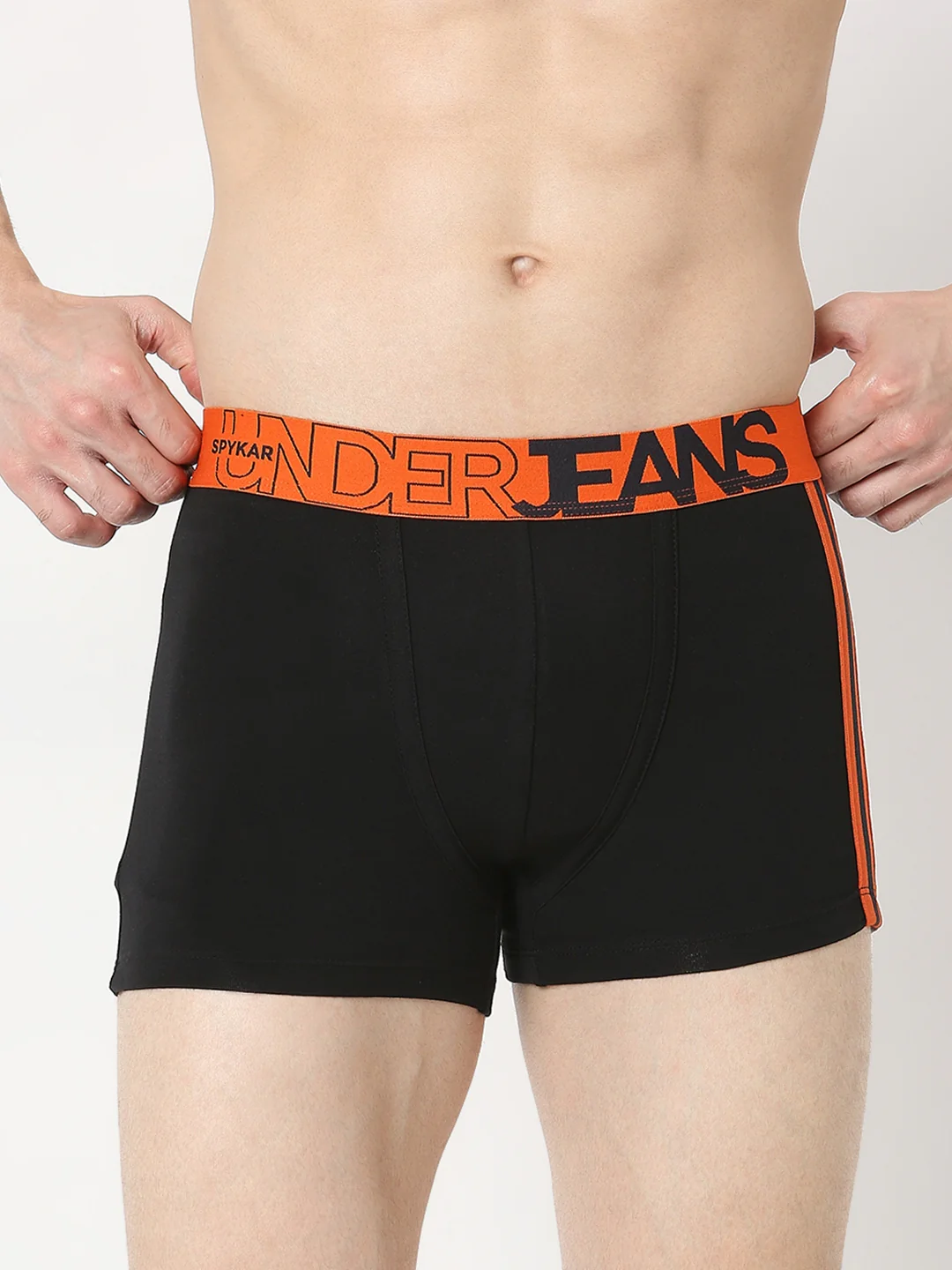 Underjeans Pack Of 2 Black & White Trunks - Image 3