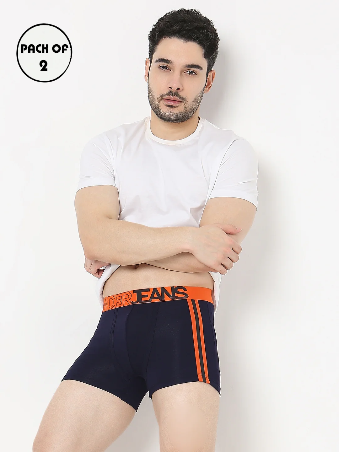 Underjeans Pack Of 2 Regular Fit Trunks - Image 2